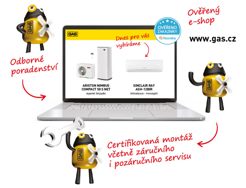 Proč vybrat GAS-TM pro montáž tepelného čerpdal nebo klimatizací